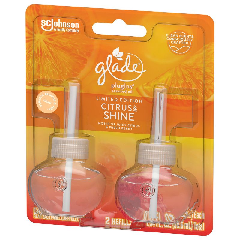 Glade Citrus Shine PlugIns Refill - 2ct