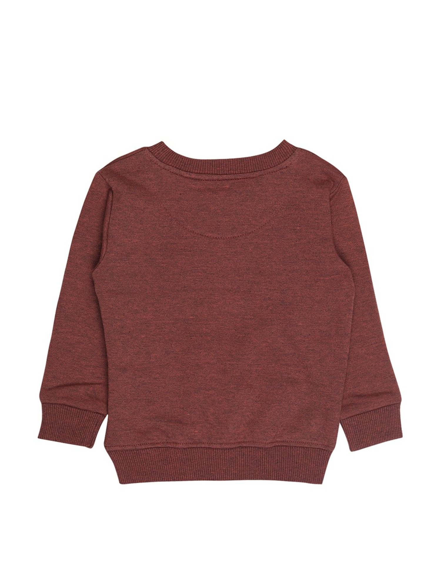 Bodycare Kids Brown Printed Full Sleeves Sweatshirt