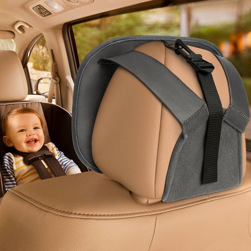 GO By Goldbug Space Duo Head Support And Strap Cover Set For Car Seat, Stroller, Bouncer