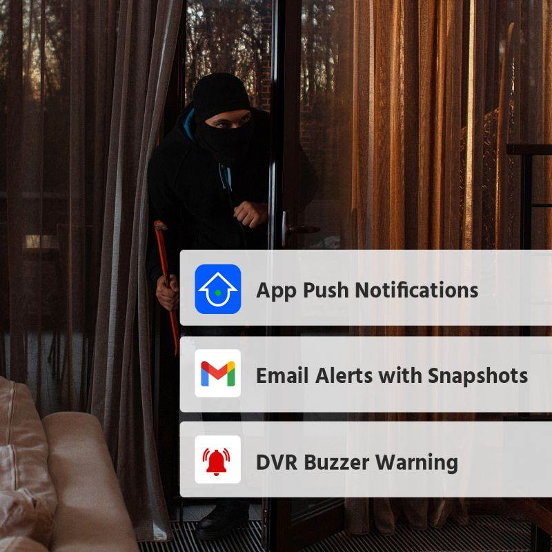 ANNKE 8-Channel 1080P Security Camera System with 2TB