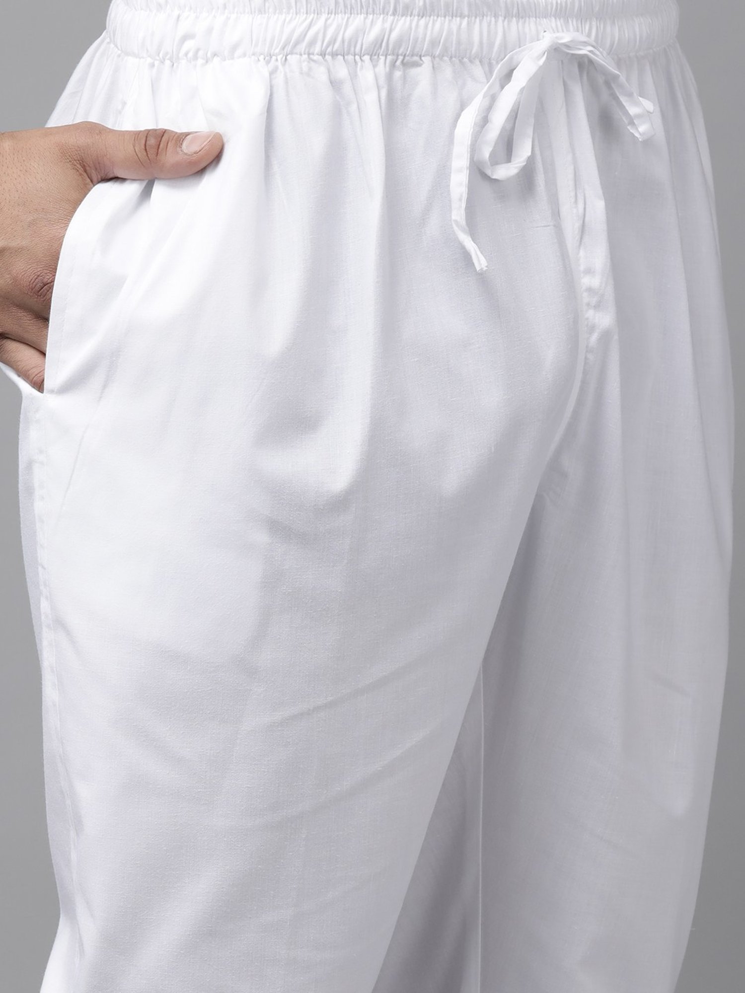 See Designs Indigo Blue & White Cotton Regular Fit Printed Kurta Bottom Set