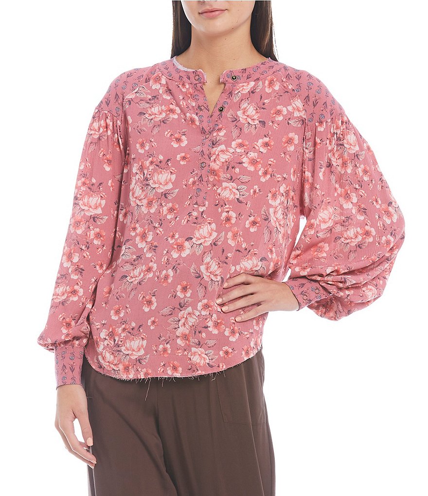 June & Hudson Short Tie Sleeve Knit Tee