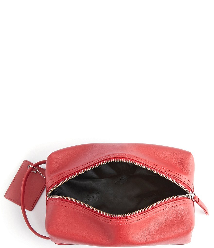 ROYCE New York Genuine Leather Compact Toiletry Bag