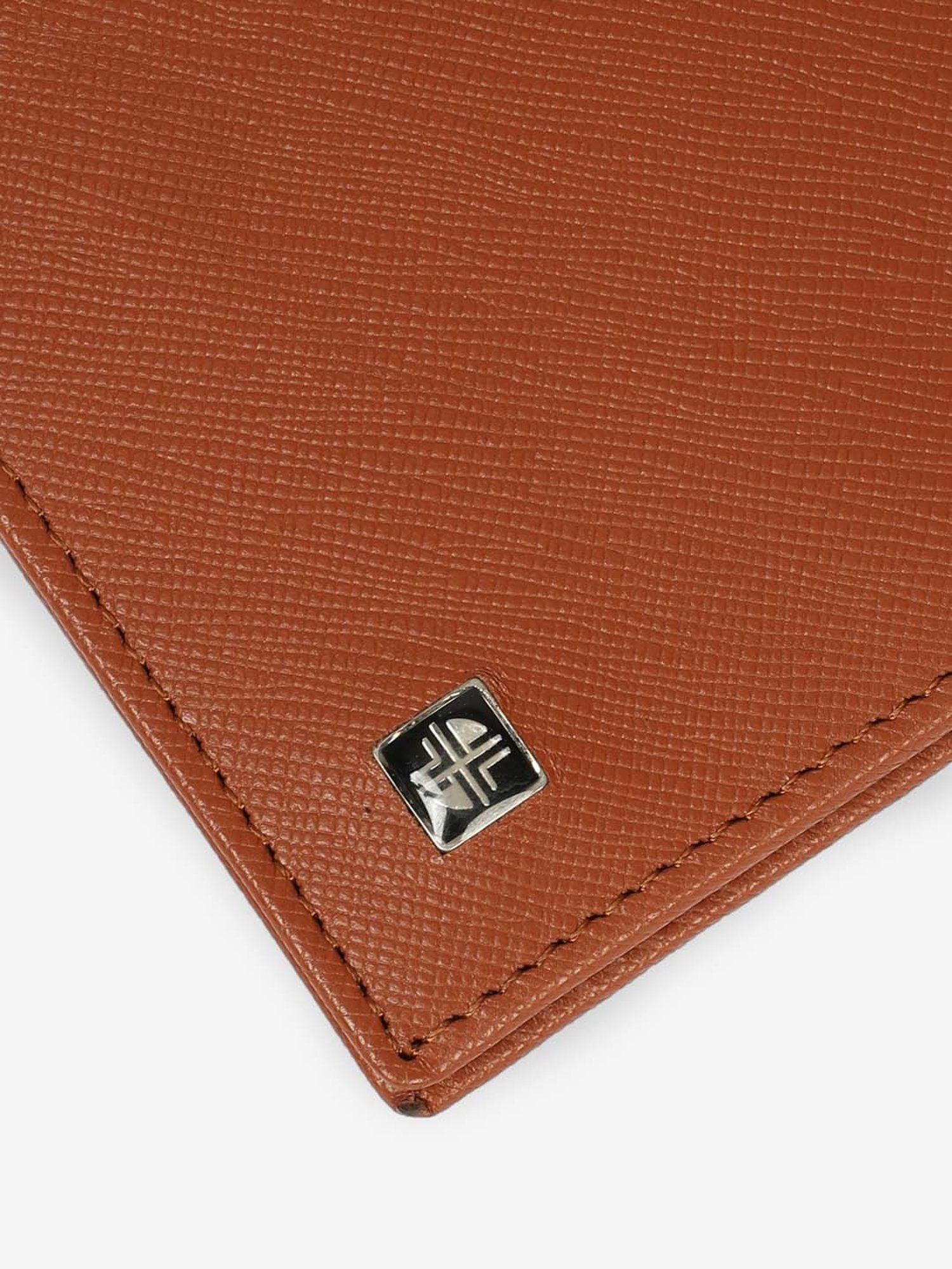 Carlton London Tan Casual Leather Money Clip For Men