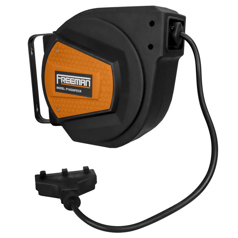 Freeman P14G50FECR 14 Gauge 50 ft. Retractable Extension Cord Reel