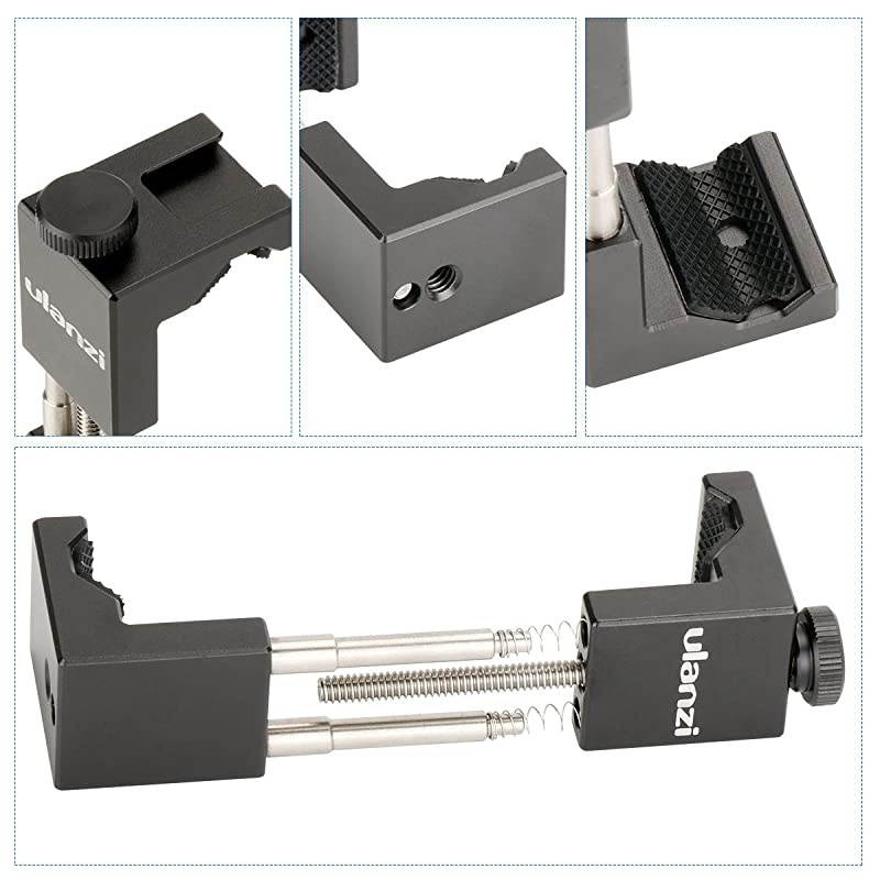 Metal Phone Tripod Mount with Hot Shoe Mount Smartphone Video Rig Tripod Mount Adapter