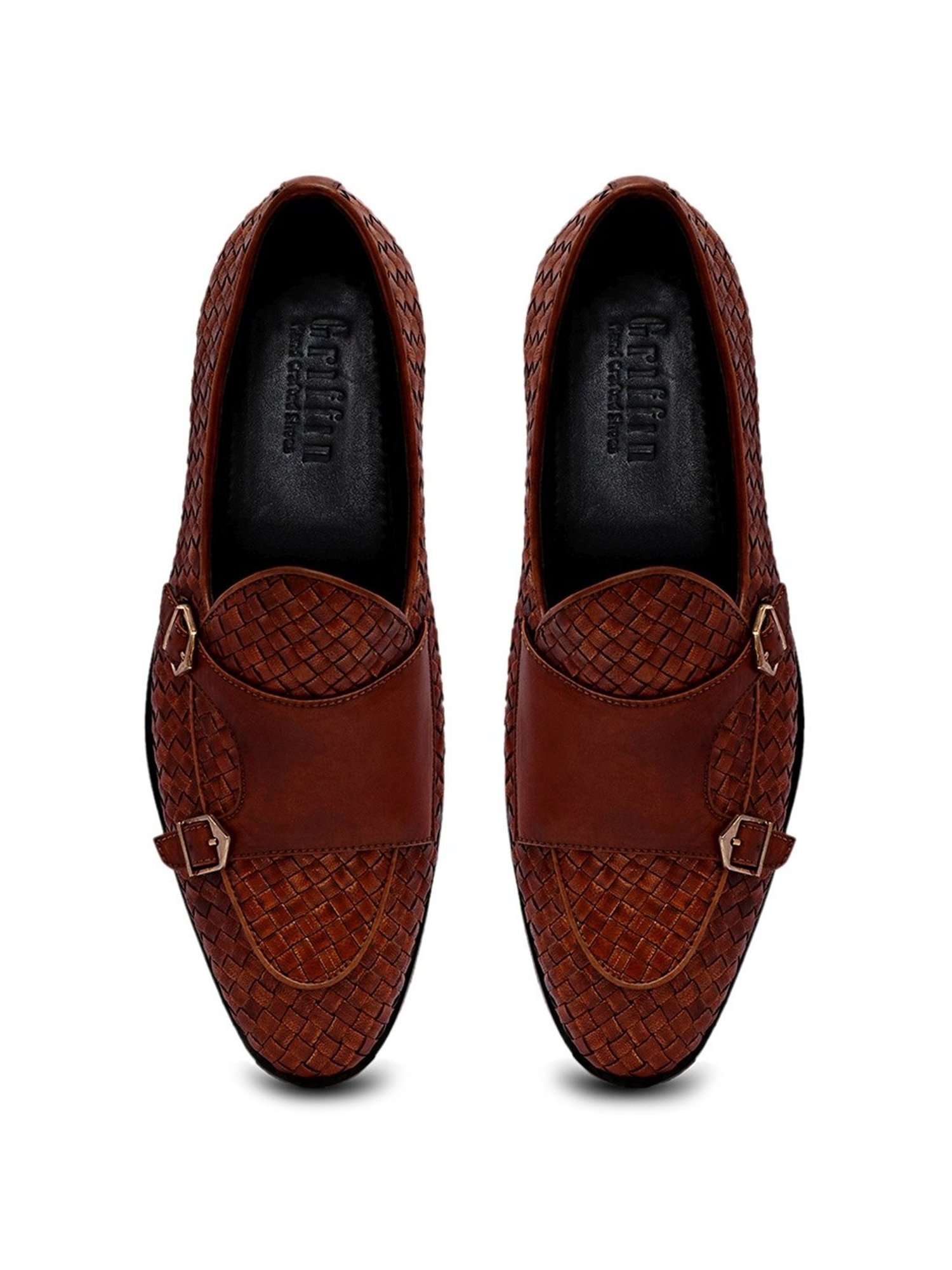 Griffin Men's FIDJI JEDORE Brown Monk Shoes
