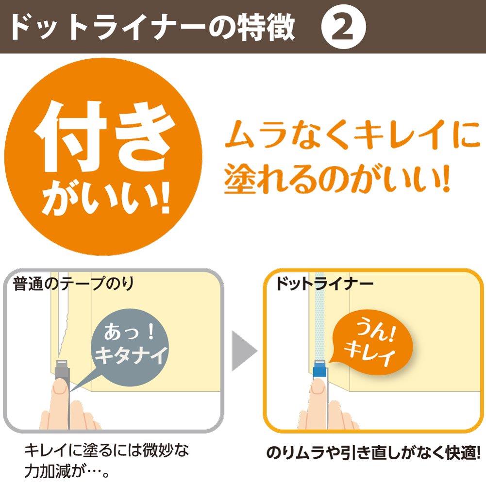 Kokuyo Tape Glue Dot Liner Long tape, Refill cartridge 5 Pack, D4400-10NX5