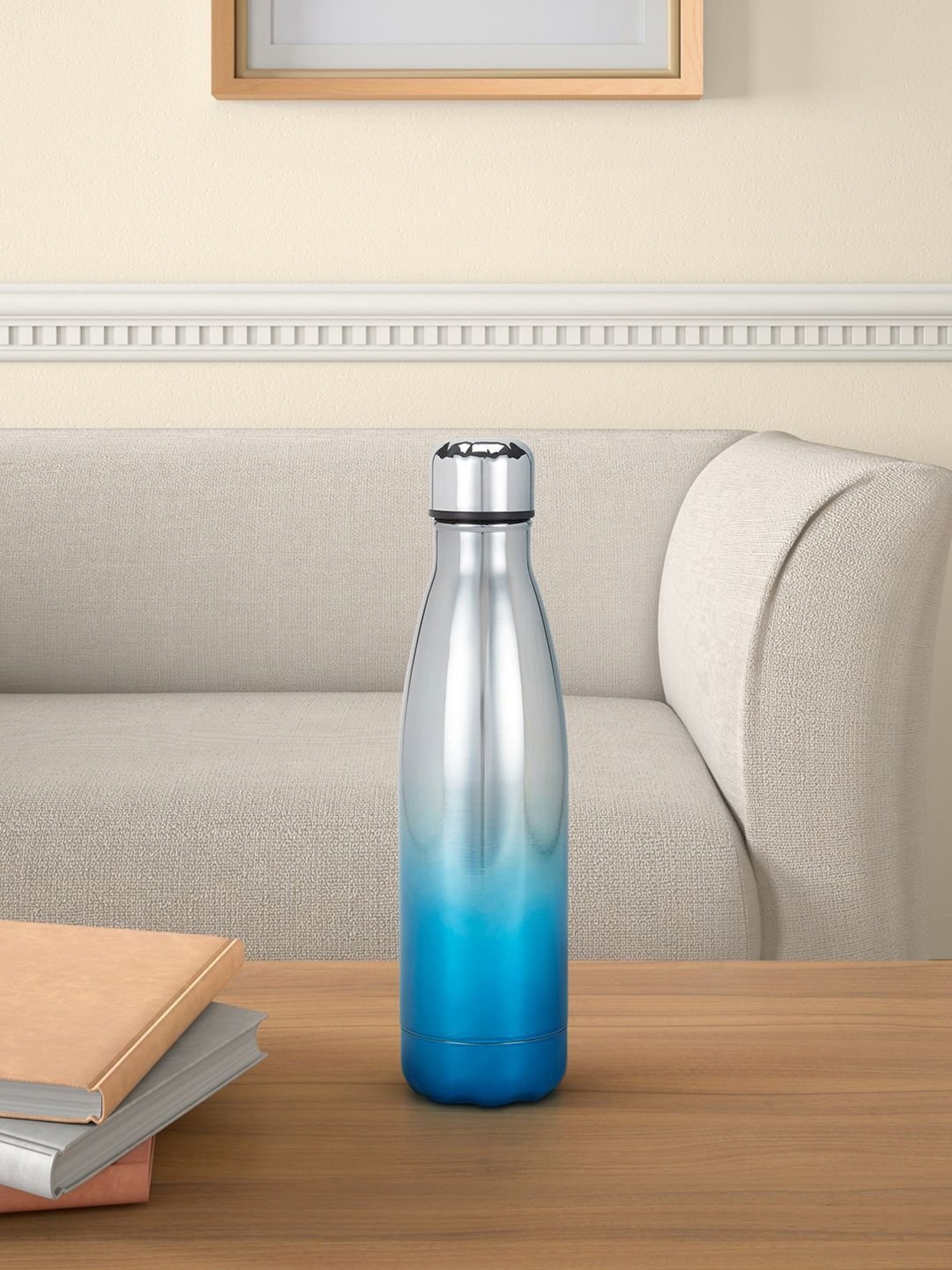 Living Scapes by Pantaloons Teal Steel Water Bottles (0.5 L)