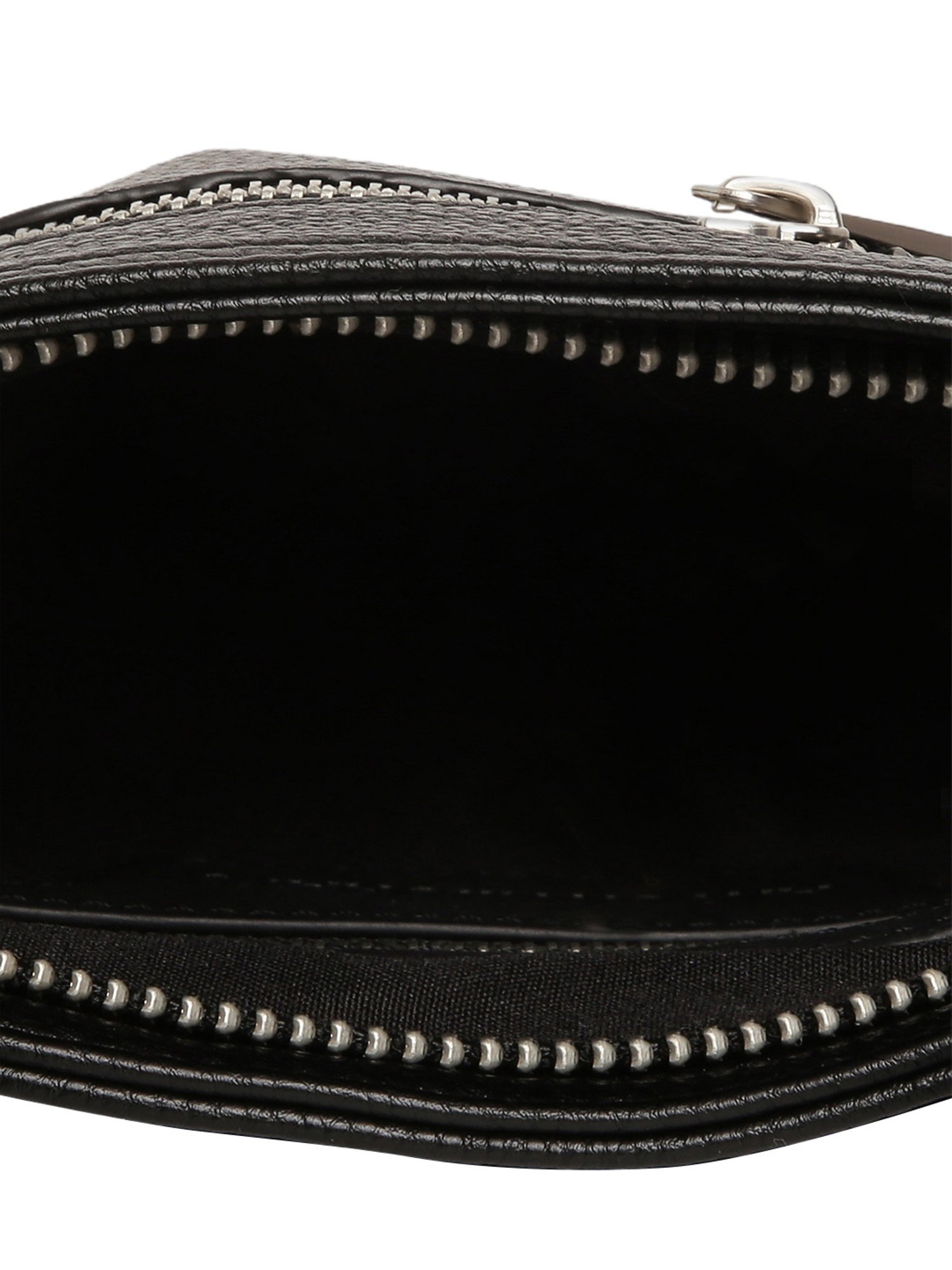 ANTONY MORATO Black Textured Medium Cross Body Bag for Men
