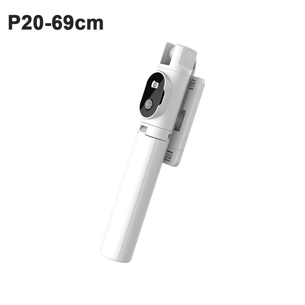 Anti-shake Bluetooth Mobile Phone Selfie Stick Photography Tripod Stand Handheld Mobile Phone Holder Ajustable Extendable Selfie Stick with Remote Control-White/P60