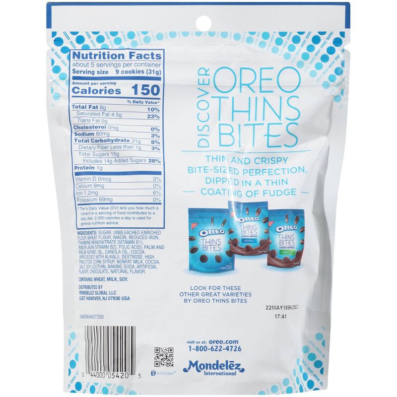 Oreo Thin Bites Fudge Dipped Coconut Creme Sandwich Cookies - 6oz