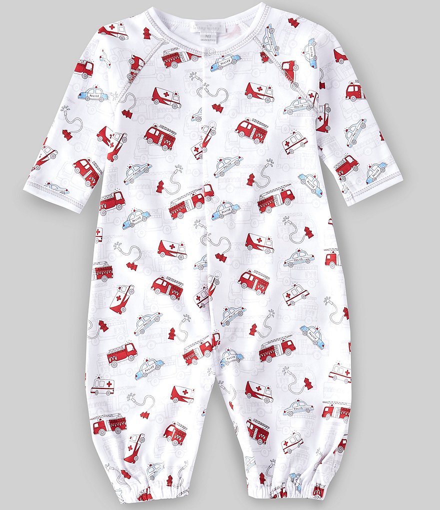 Aden + Anais Baby Boys 6-9 Months Long-Sleeve Blue Moon Footed Coverall