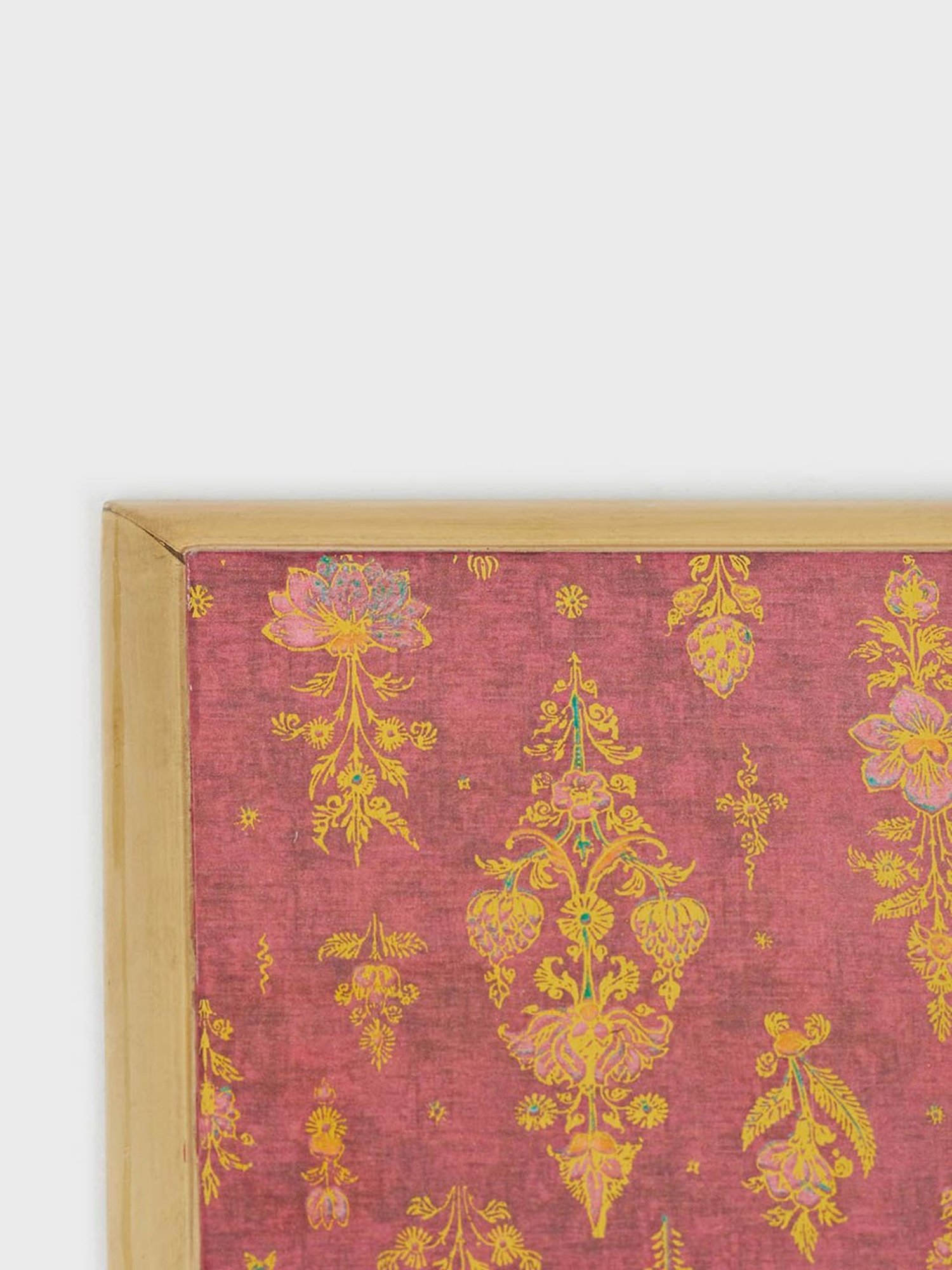 Fabindia Red Ameera Metal Coaster Set of 4