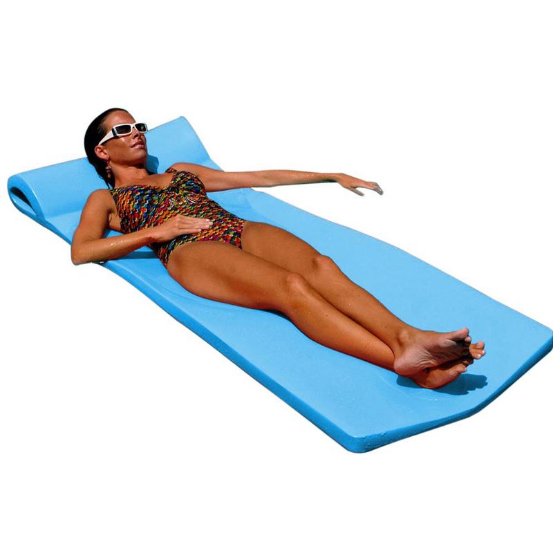 Texas Recreation  70" Foam Raft Pool Float & 1.75" Pool Foam Floating Mattress