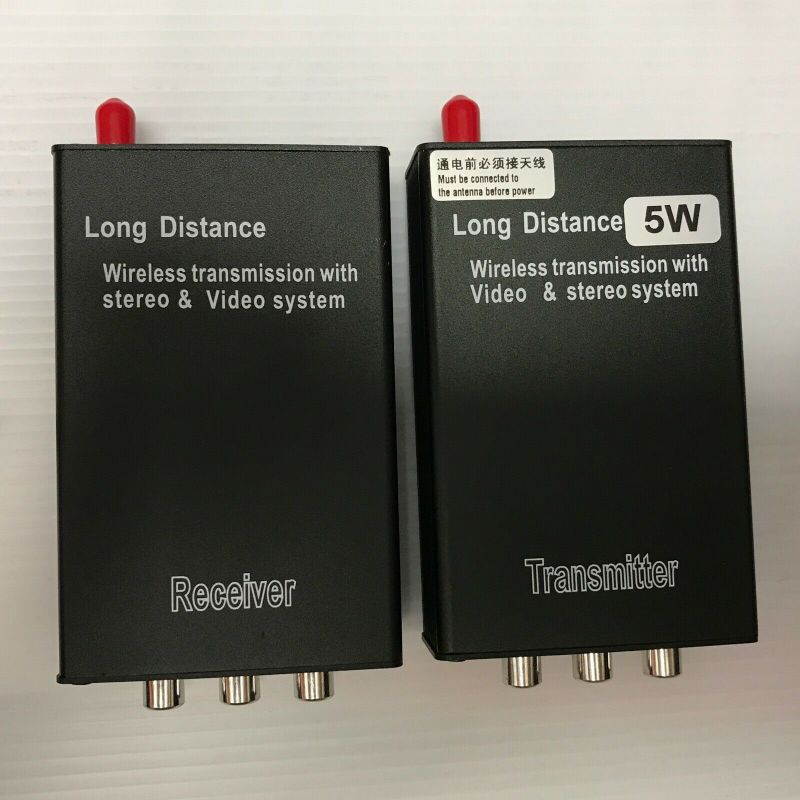 New Power Version Wireless Transmitter and Receiver ,Wireless HDMI Extender for TV Audio Video Support 6562FT(2KM) Transmission for Projector Monitor Home Use , 2.4G 5W 8CH Transmitter and Receiver