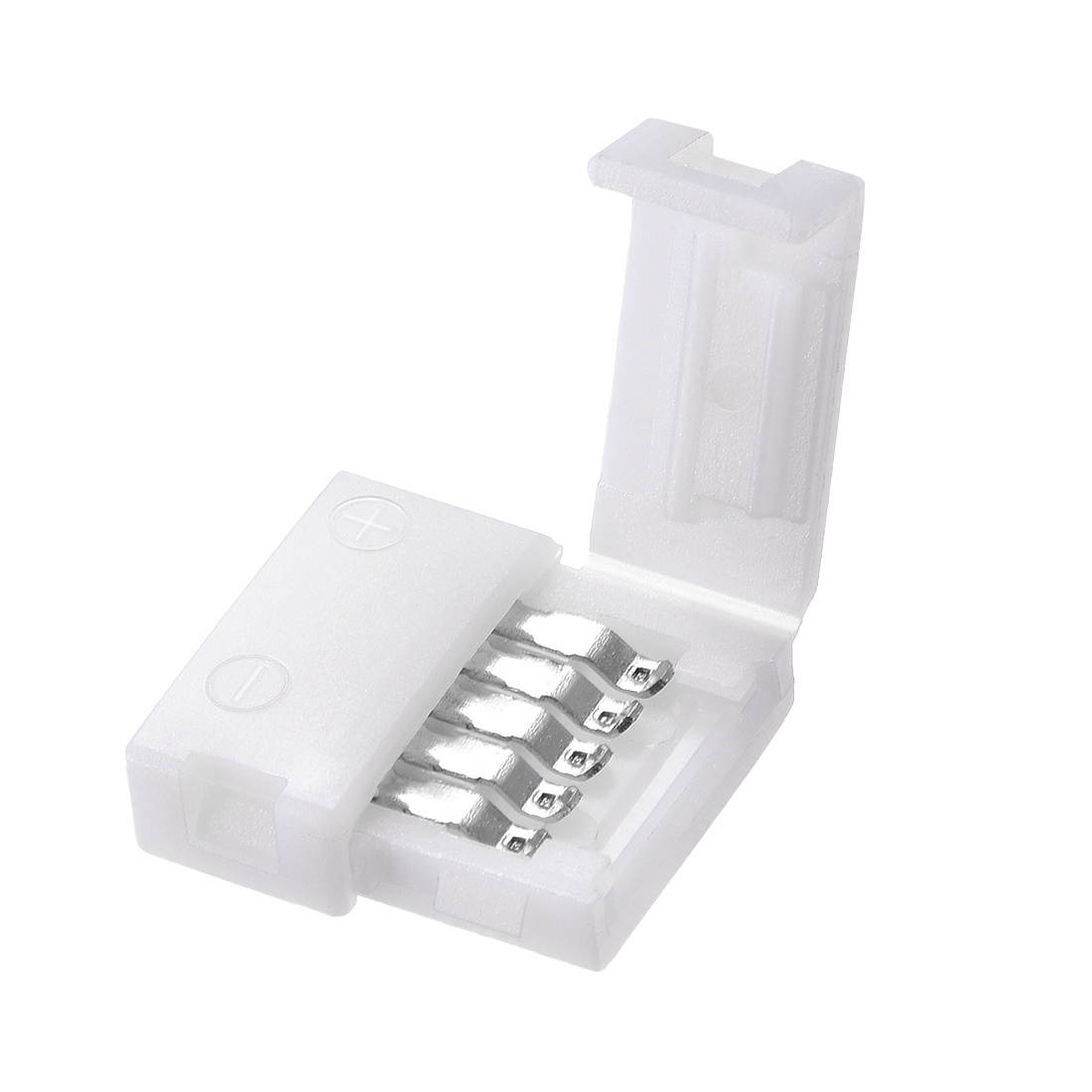 10mm 5P LED Strip Connector Solderless for 5050 3528 RGB 5 Conductor Multicolor Strip Light Strip to Strip 15Pcs