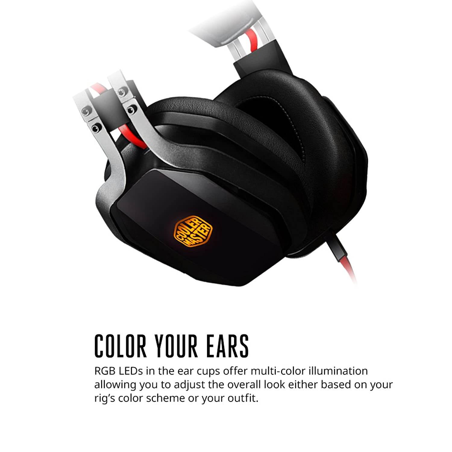 Cooler Master Pulse MH-750 Over-Ear Headset with Mic, Virtual 7.1 Channel Surround Sound with Exclusive Bass FX Technology