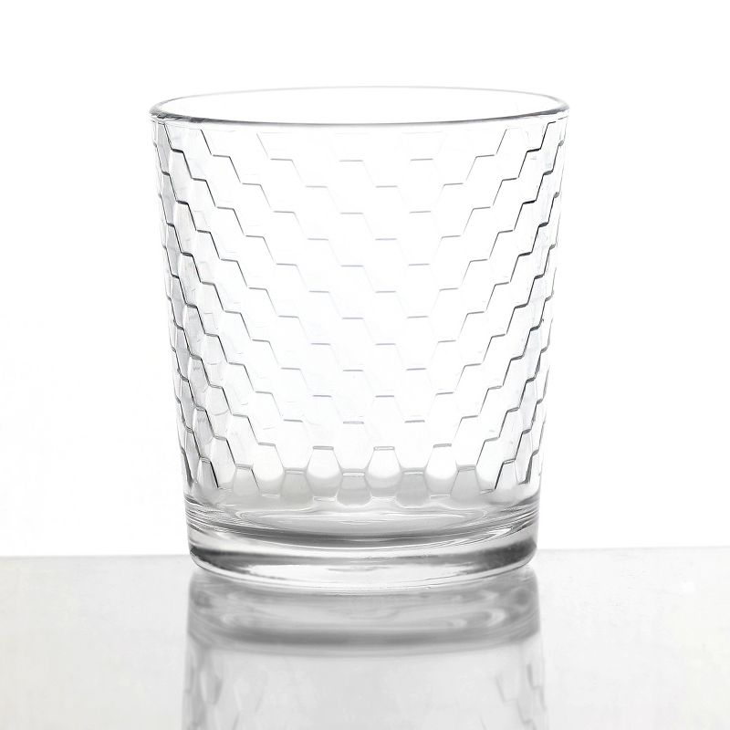 Pasabahce 16 Piece Horizon Double Old Fashioned and Tumbler Glass Set