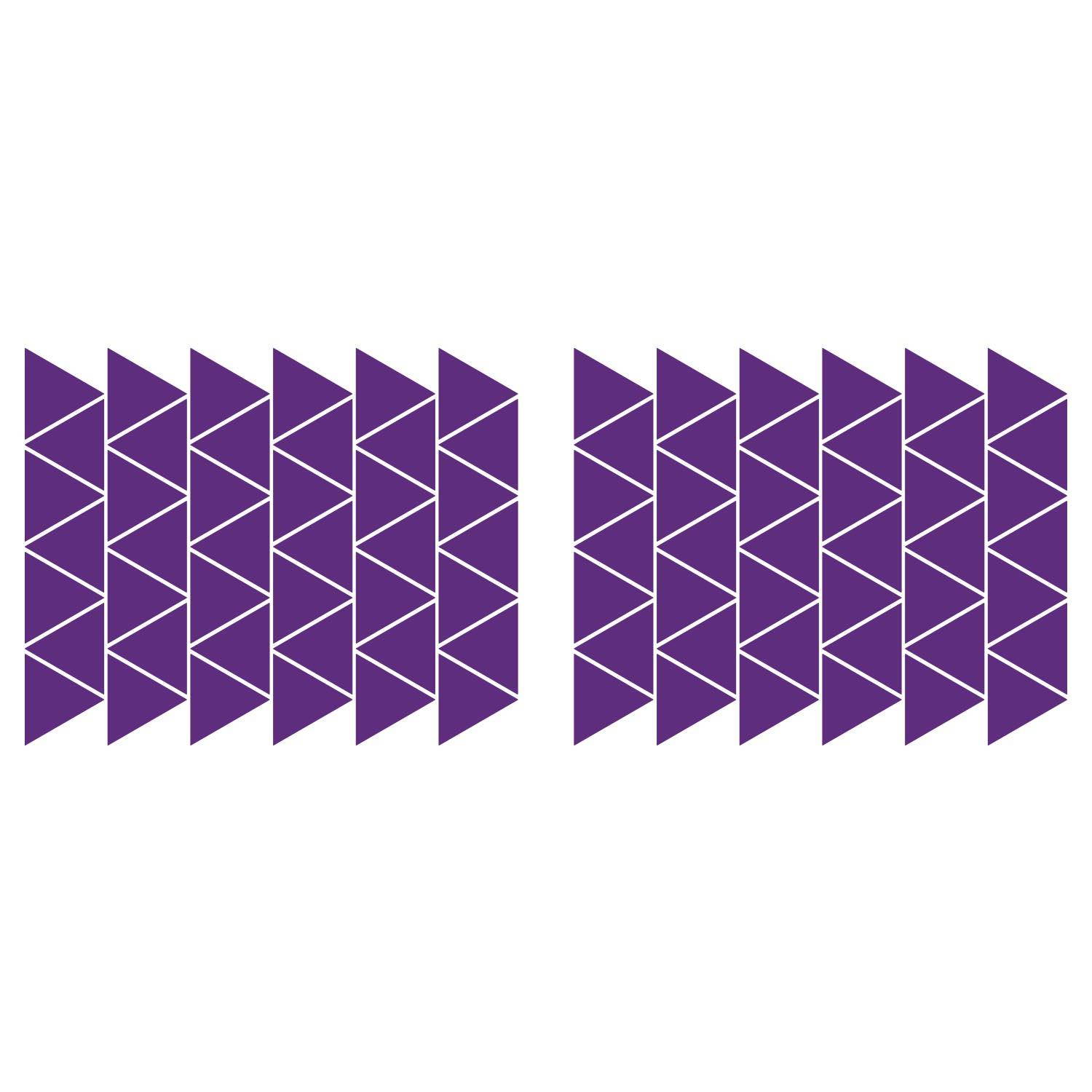 LiteMark 2 Inch Black Removable Triangle Decals - Pack of 84