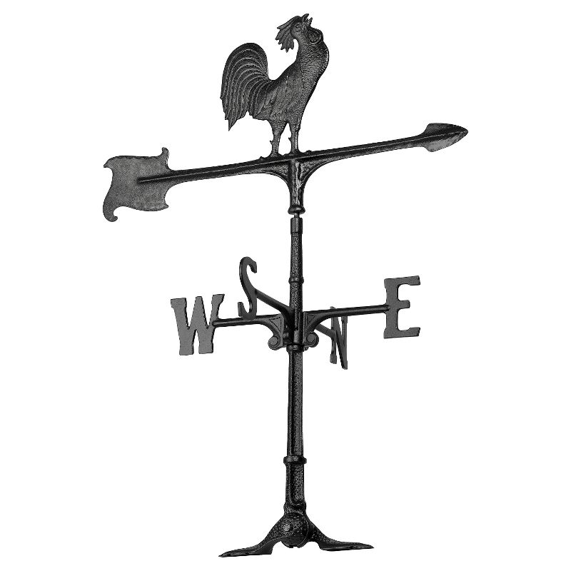 24" Rooster Accent Weathervane - Black - Whitehall Products