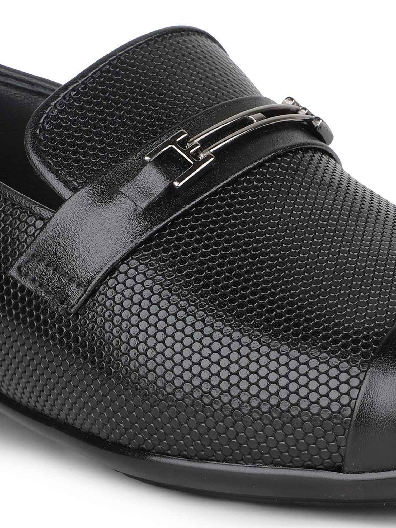 Privo by Inc.5 Men's Black Formal Loafers