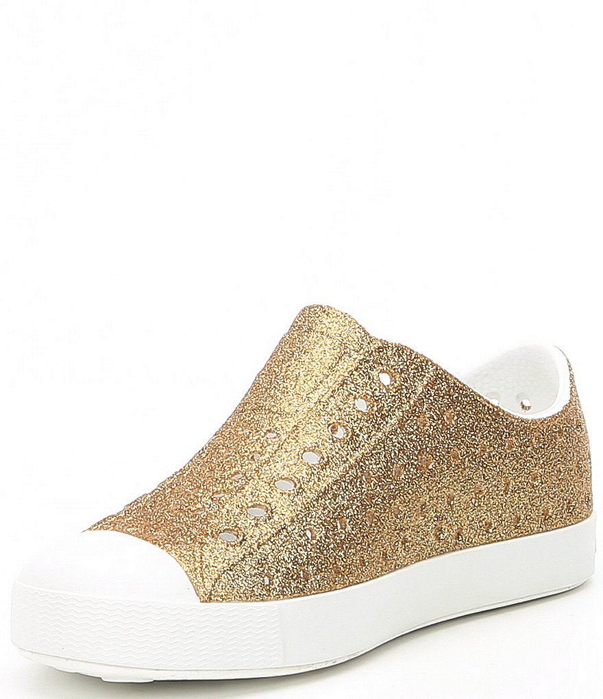 Native Girls' Jefferson Bling Glitter Slip-On Sneakers (Infant)