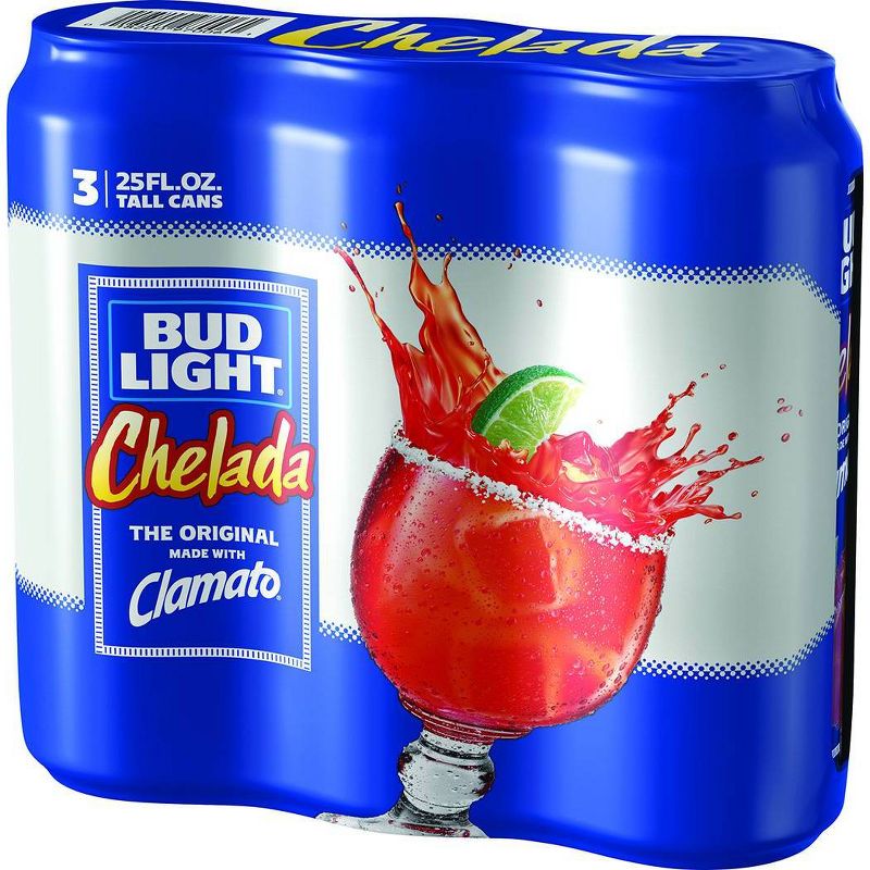 Bud Light & Clamato Chelada - 3pk/25 fl oz Cans