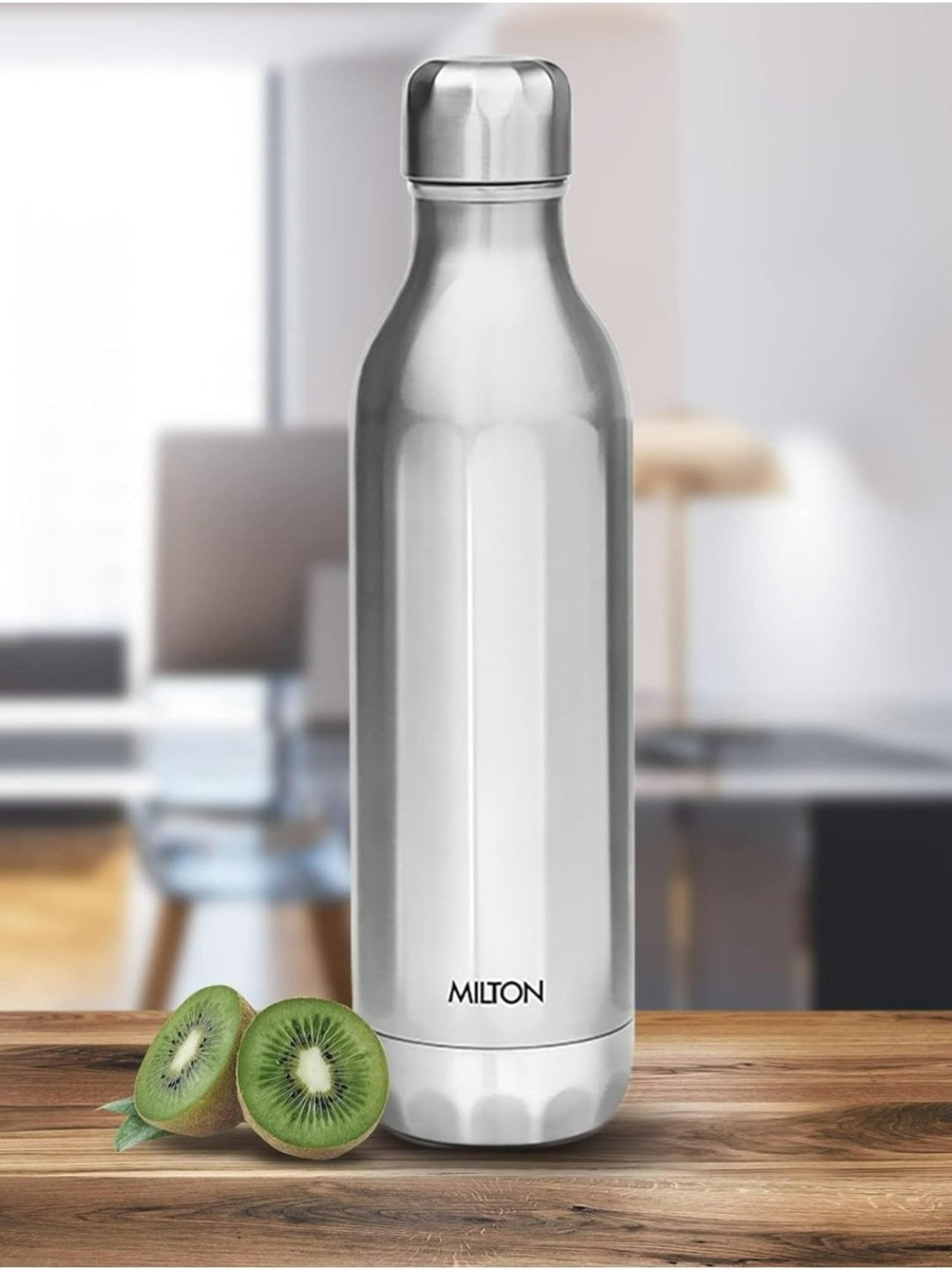 Milton Silver Stainless Steel Hot & Cold Water Bottle (790ml)