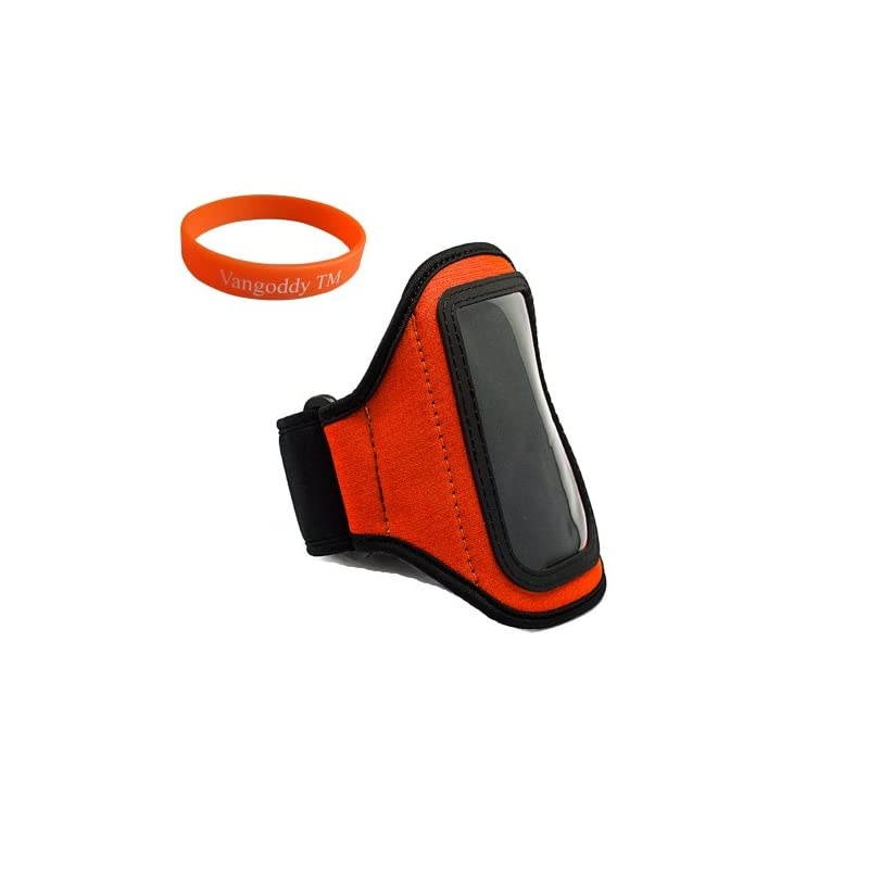 OEM VG Brand Orange Smartphone Armband wSweat Resistant Lining for Samsung Focus 2