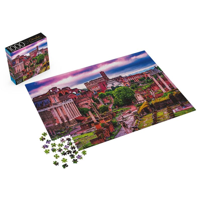 Cardinal Chris Lord: Rainy Roman Forum Jigsaw Puzzle - 1000pc
