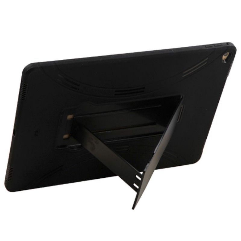 ASMYNA For Apple iPad Pro 12.9" Black Gel Hard Hybrid Rubber Case w/stand