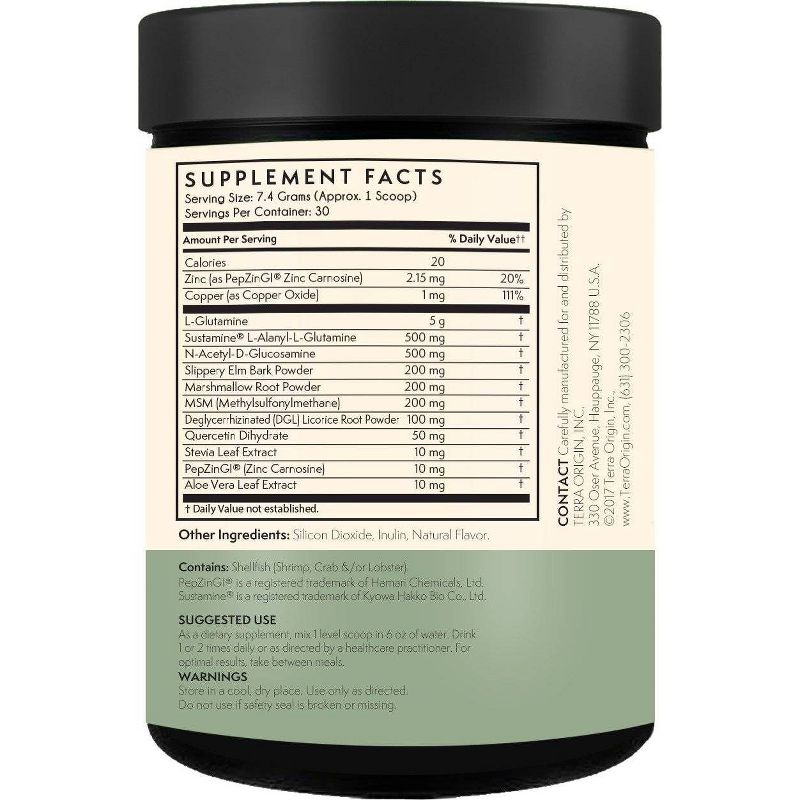 Terra Origin Healthy Gut Powder Mint - 7.83oz