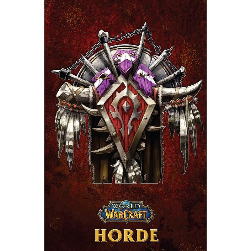 Incredibuilds World of Warcraft Horde Poster & Wood Model Figure Kit