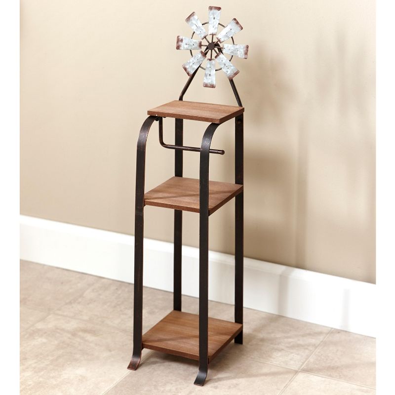 Household Essentials Banana Leaf Toilet Tissue Roll Holder Natural