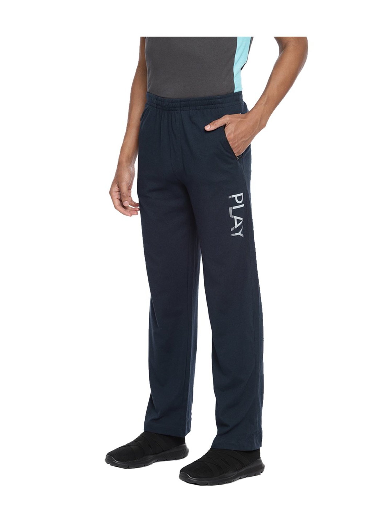 Fruit of the Loom Navy Mid Rise Track Pants