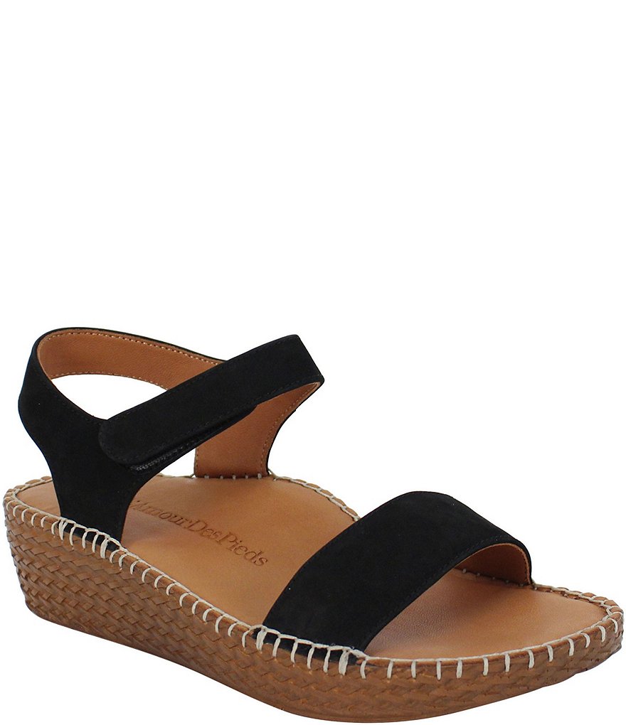 L'Amour Des Pieds Yanis Suede Espadrille Wedge Sandals