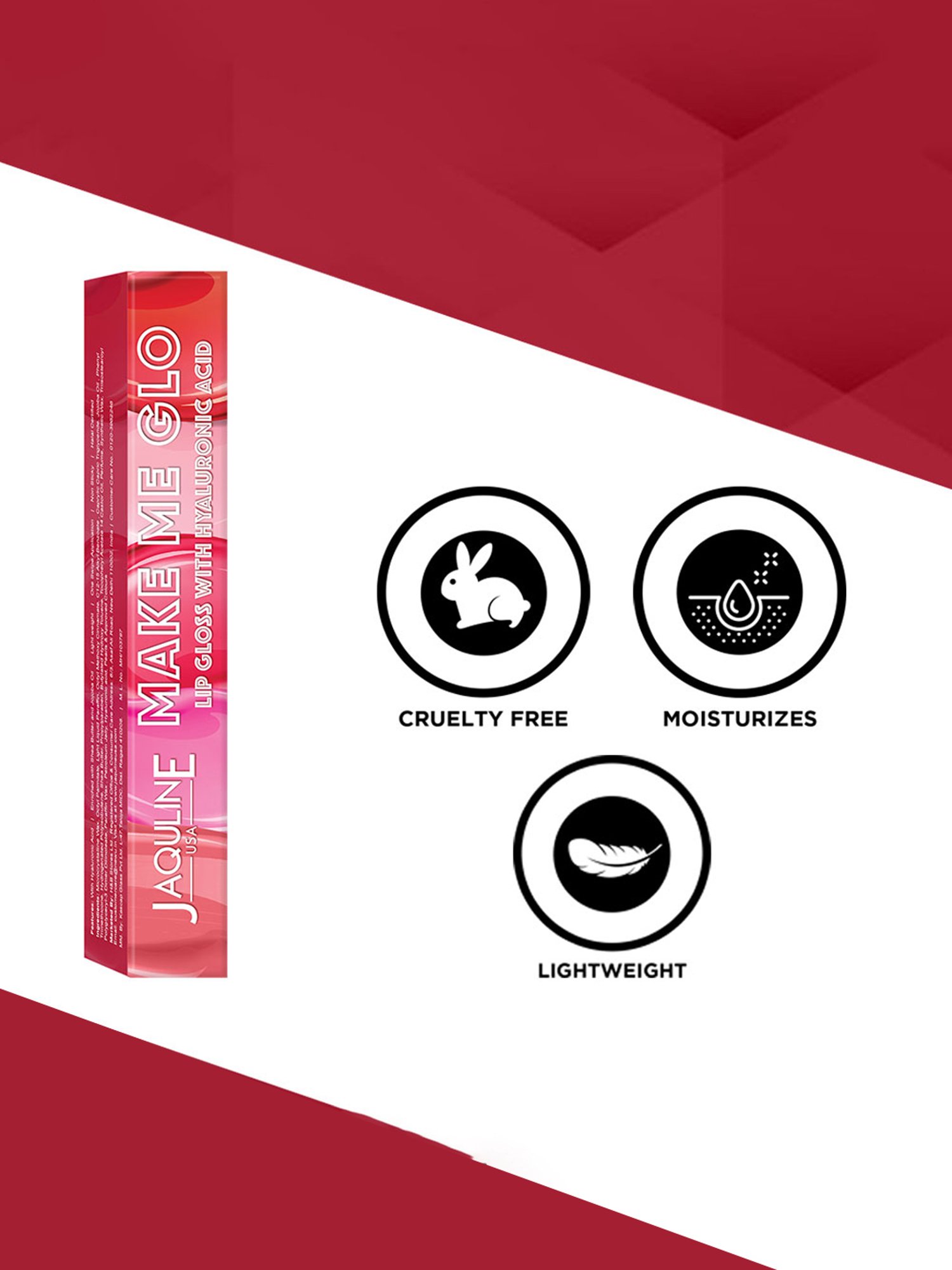 Jaquline USA Make Me Glo Lip Gloss Glo Up - 3.5 ml