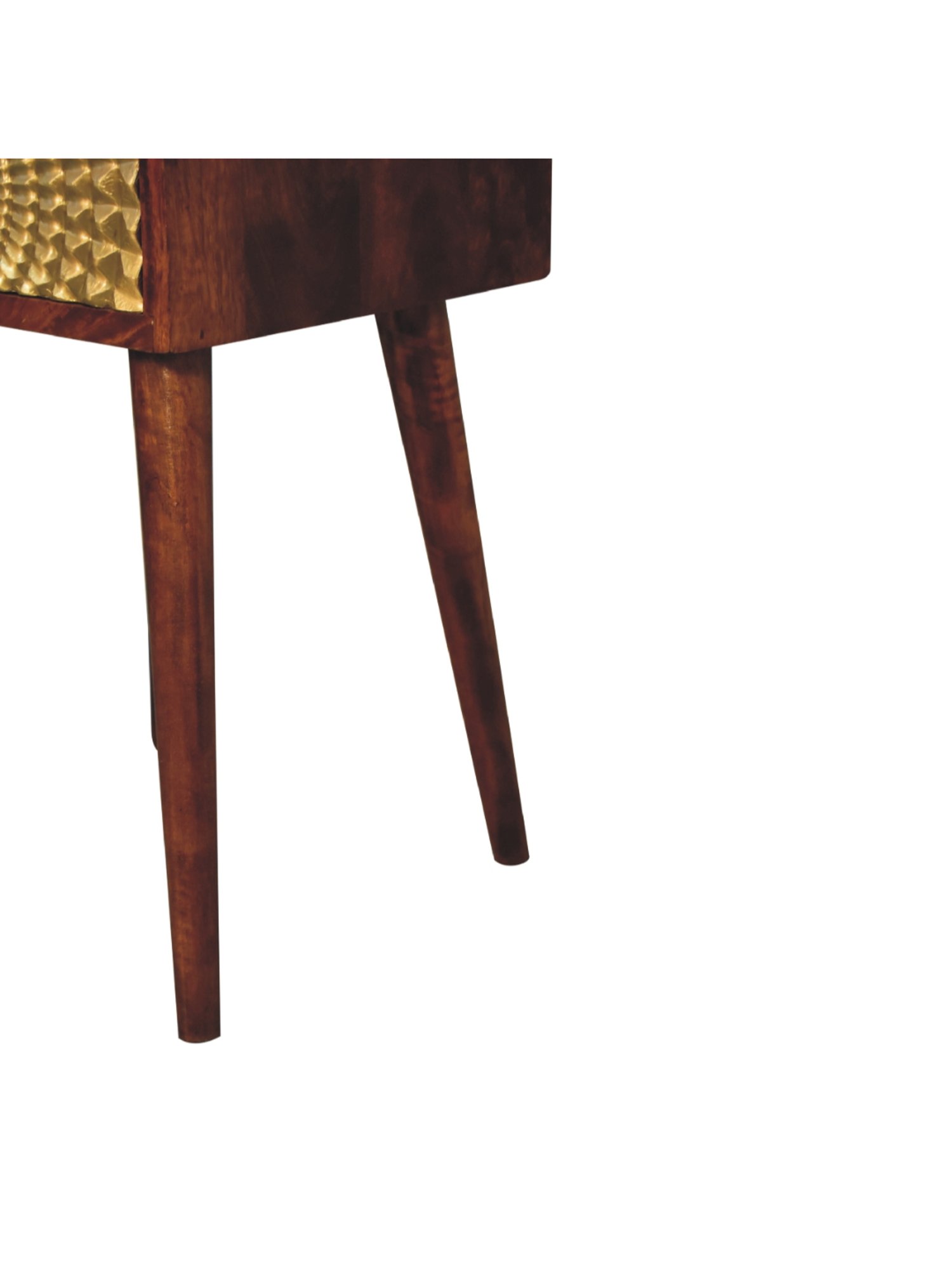 Ikiriya Avina Solid Dark Brown Wood End Table