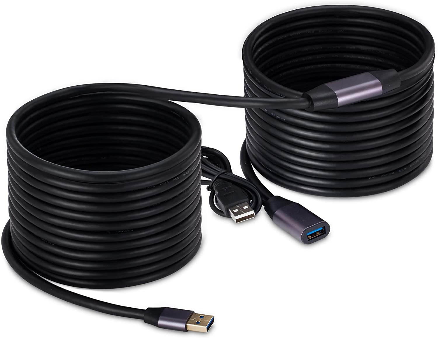 VCZHS Active USB 3.0 Extension Cable 25 Feet USB 3.0 Active Repeater Cable Built-in Double Signal Booster Chipsets