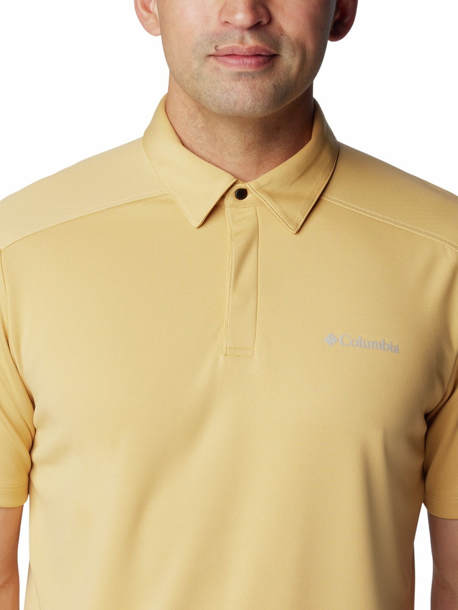 Columbia Light Camel Regular Fit Polo T-Shirt