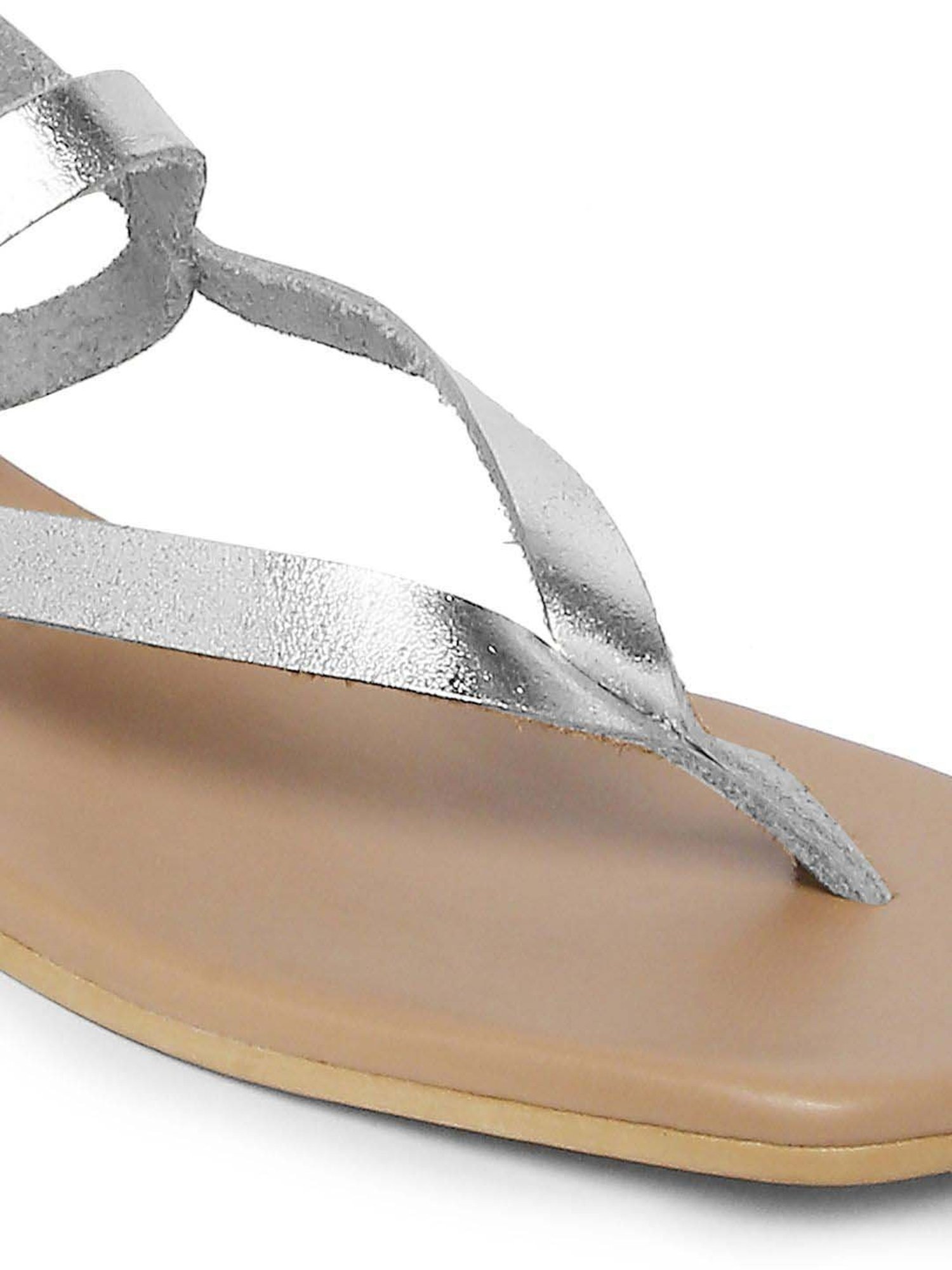 Tao Paris Women's Silver Gladiator Sandals