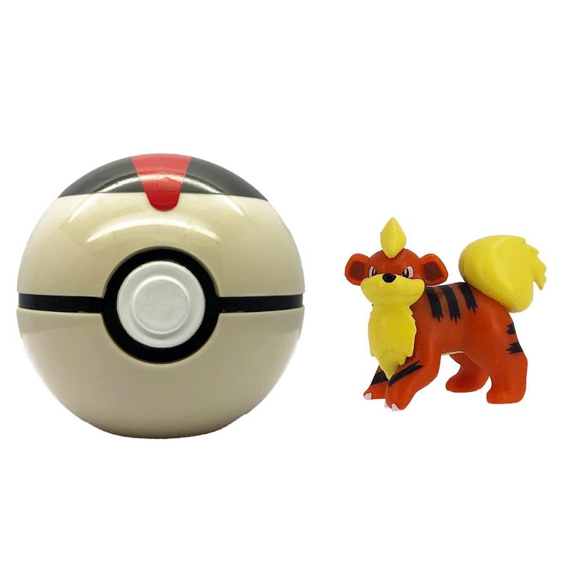 Pokemon Clip 'N Go Poké Ball Belt Set - Timer Ball, Poké Ball, & Growlithe