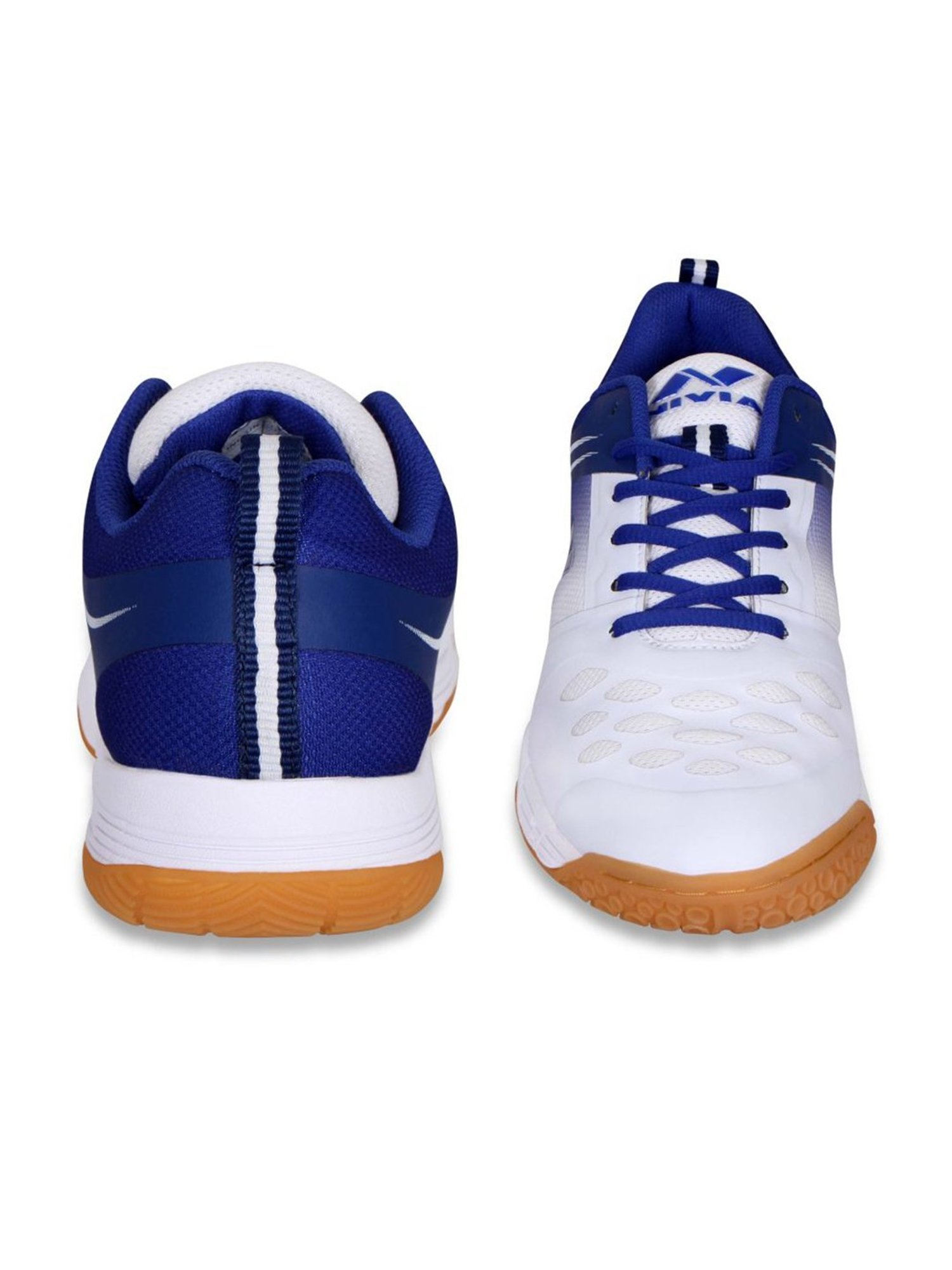 Nivia Men's Hy-court 2.0 White Badminton Shoes