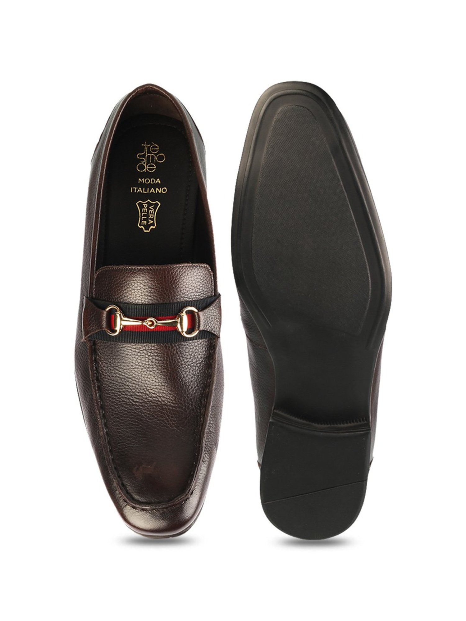 Tresmode Men's Brown Formal Loafers