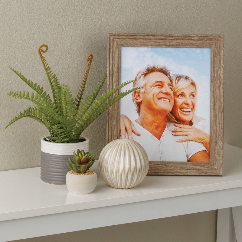 4pc (8" x 10") Farmhouse Barn Wood Tabletop or Wall Mount Picture Frames - Life Moments