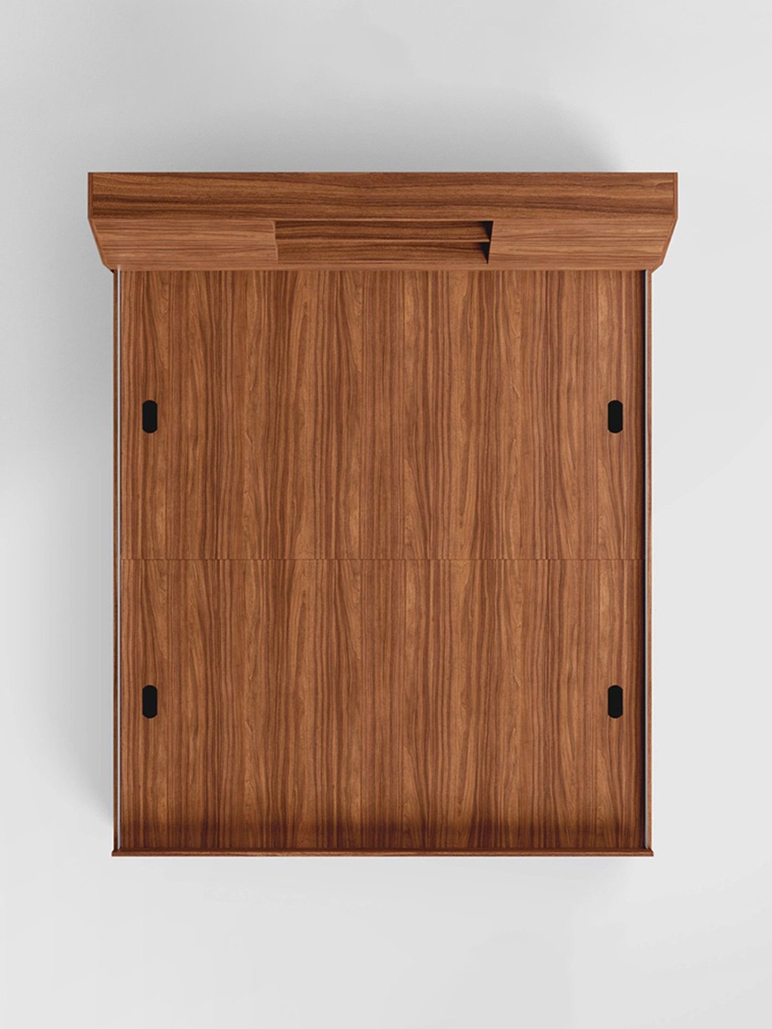 Godrej Interio Alpha Walnut Engineered Wood Queen Bed