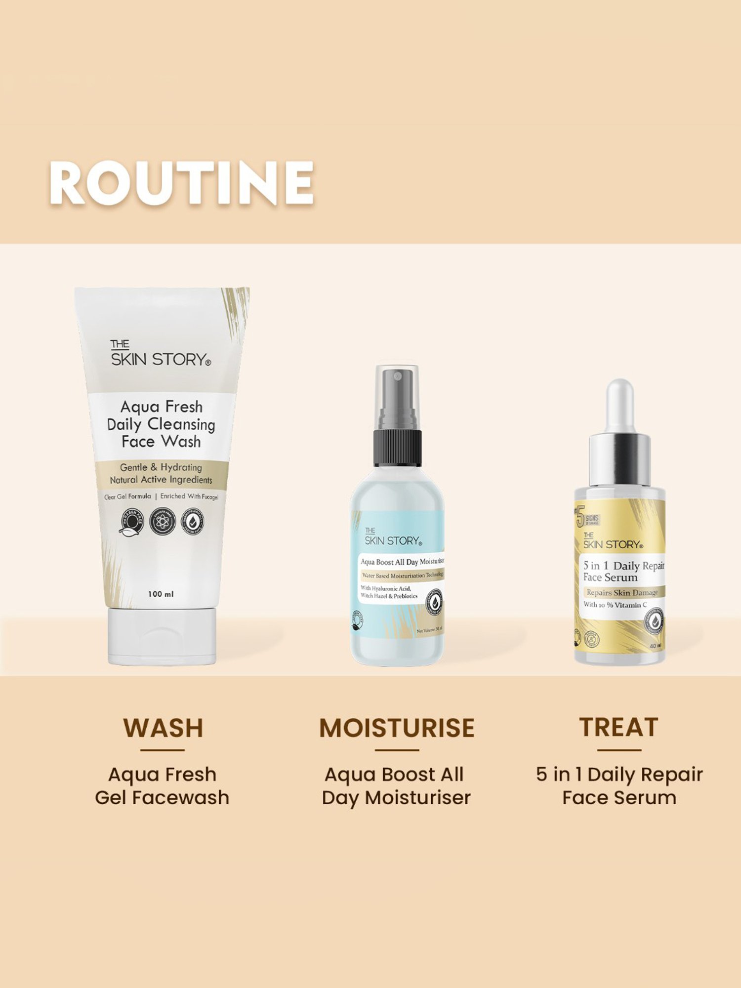 The Skin Story Vitamin C 5 in 1 Daily Repair Face Serum - 40 ml