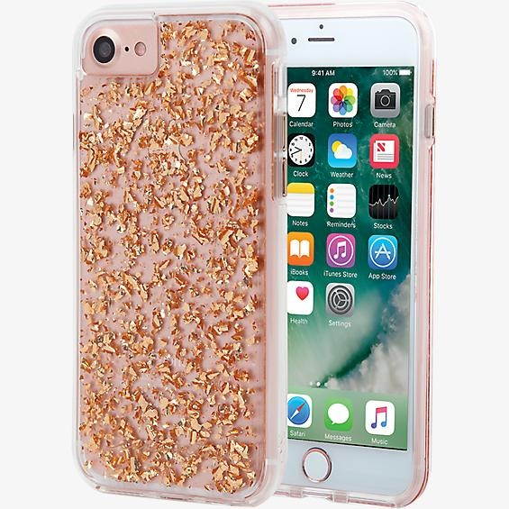 Case-Mate Karat Case for iPhone 8/7/6/6s - Rose Gold/Clear