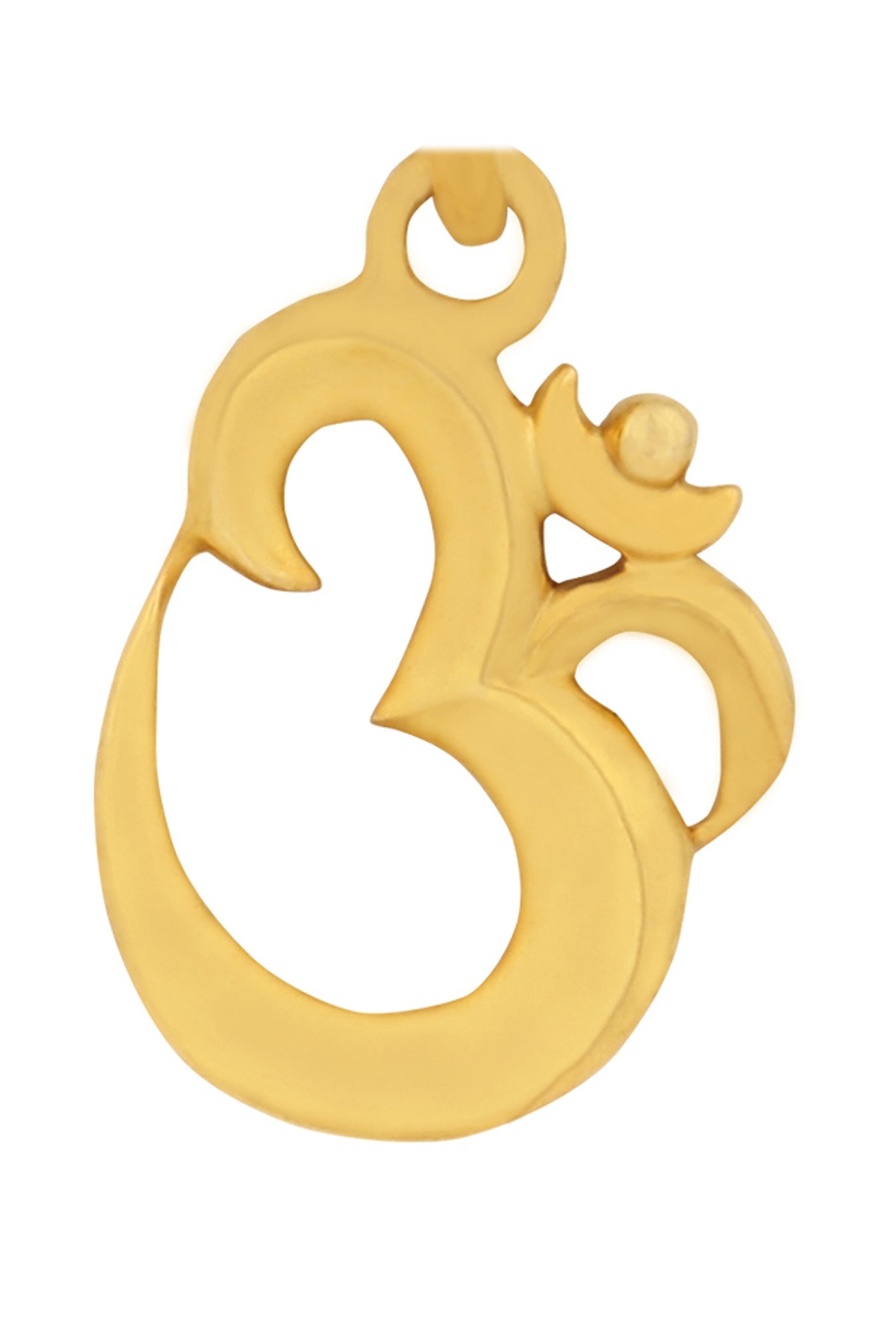 CKC Sacred Rudraksha Gold Pendant: Single Loop Elegance